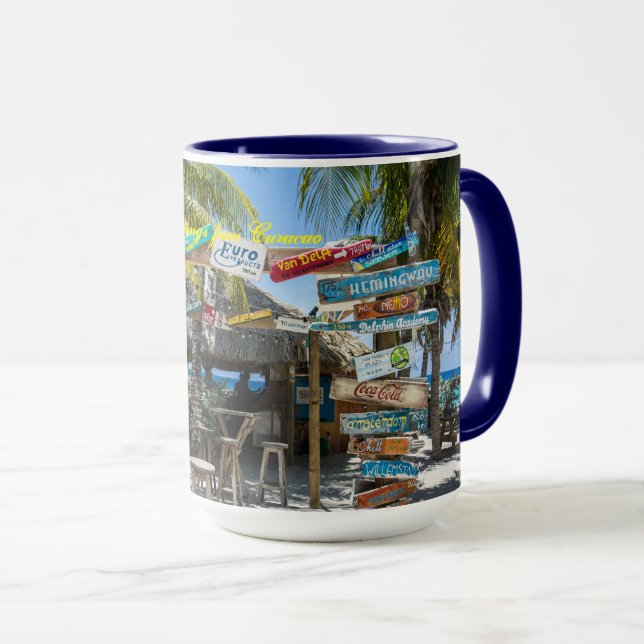 Curaçao Strand Mugg (Framsida höger)