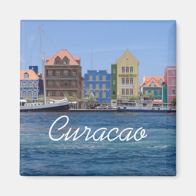 Curacao Travel Photo Seaside Fridge Magnets Magnet (Framsidan)
