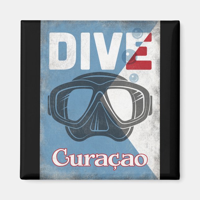 Curaçao Vintage Dyka Mask Magnet (Framsidan)