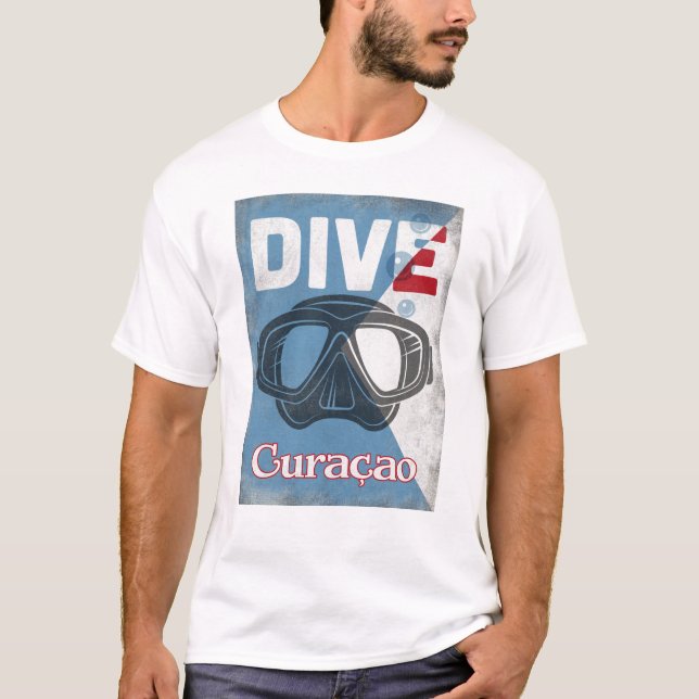 Curaçao Vintage Dyka Mask T Shirt (Framsida)
