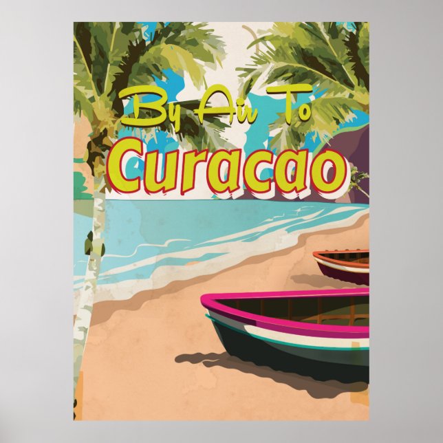Curaçao Vintage Resemaffisch Poster (Framsidan)