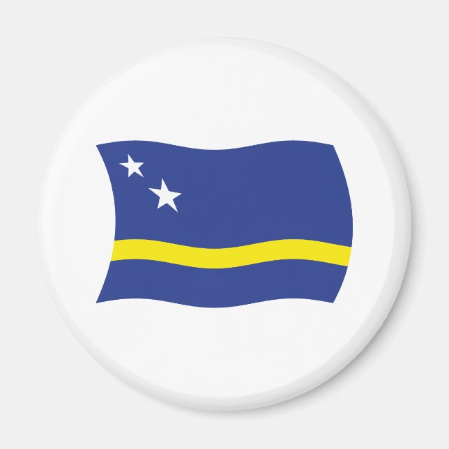 Curaçaos flagga magnet (Framsidan)