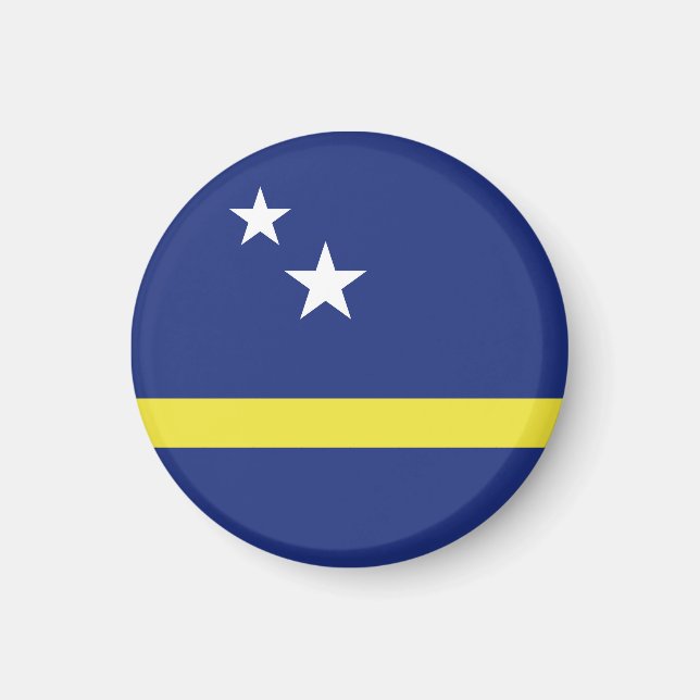 Curaçaos flagga magnet (Framsidan)