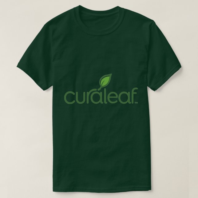 Curaleaf Mörk grönt T-Shirt (Design framsida)