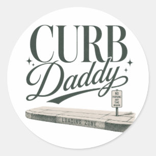 Curb Daddy Runt Klistermärke