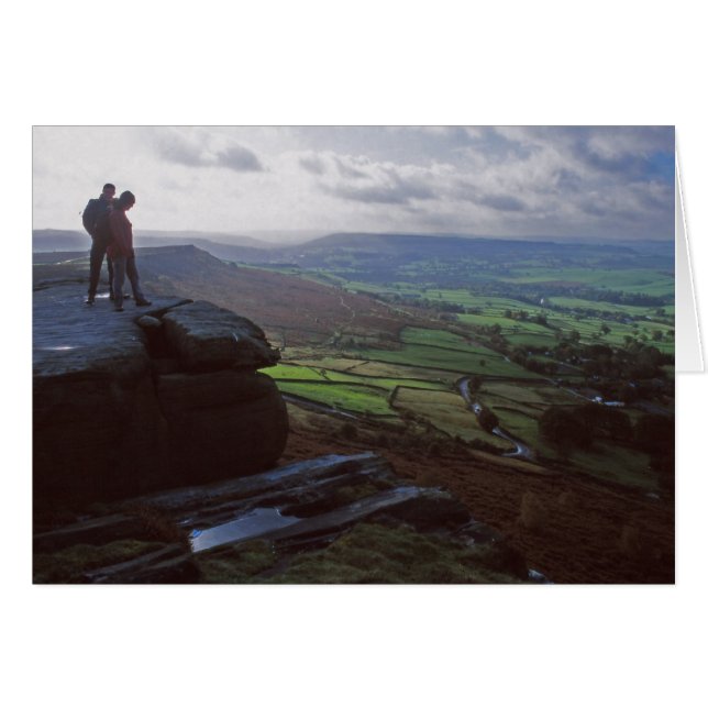 Curbar Kant-kort Hälsningskort (Framsidan Horizontal)