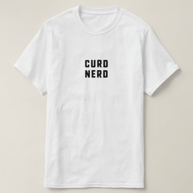 Curd Nerd Cheese Tee Shirt (Design framsida)