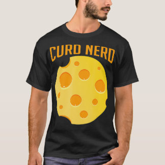 Curd Nerd Funny Cheesy Pun Cheese Älskare mozarell T Shirt