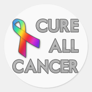 Cure All Cancer Runt Klistermärke