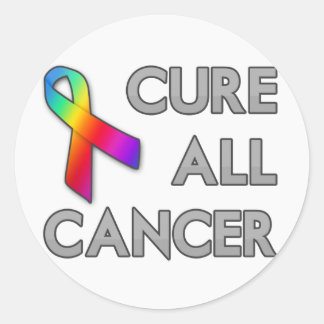 Cure All Cancer Runt Klistermärke