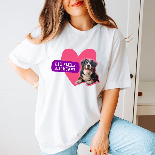 Cure Bernese Gift Bernese Mountain Hund Big Heart T Shirt (Skapare uppladdad)