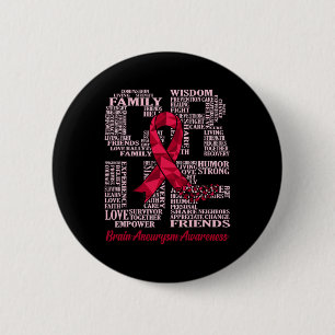 Cure Brain Aneurysm Awareness Ribbon Month Support Knapp