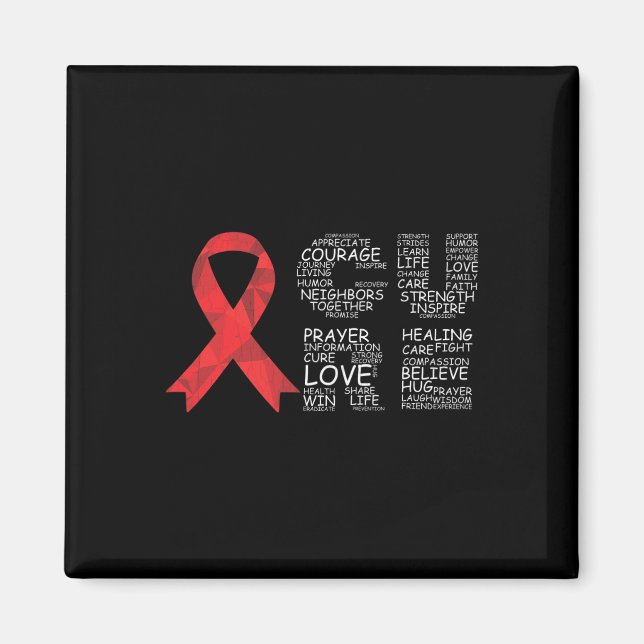 Cure Brain Aneurysm Awareness Surgery Support Grap Magnet (Framsidan)