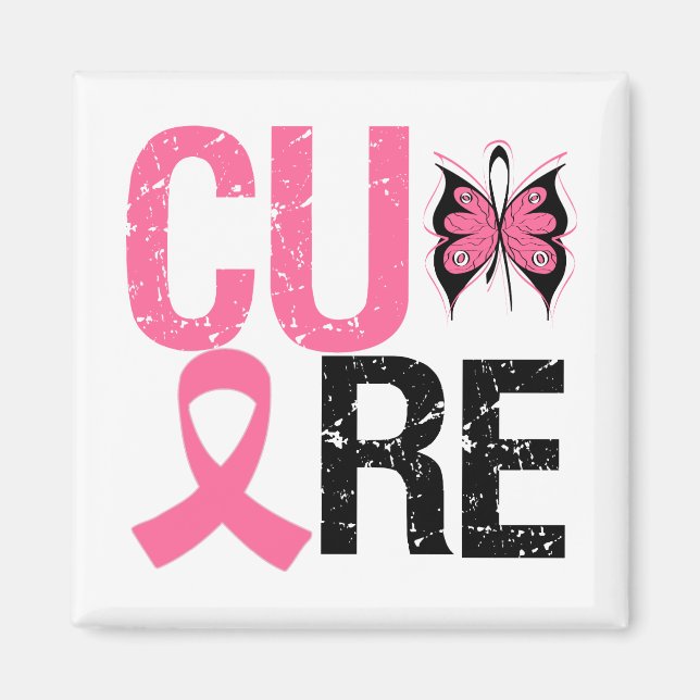 Cure Breast Cancer Magnet (Framsidan)