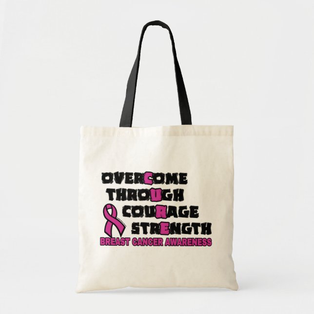 CURE... bröstcancer Tygkasse (Framsidan)