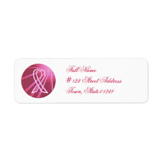 Cure Cancer Mailing Labels Returadress Etikett