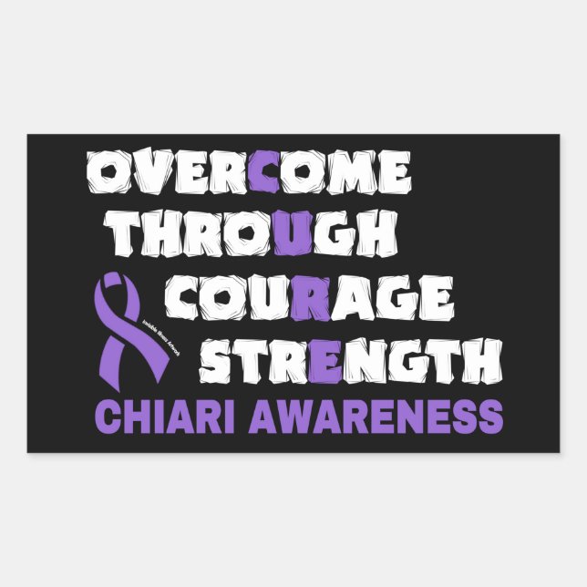 CURE...Chiari Rektangulärt Klistermärke (Framsida)