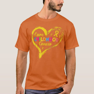 Cure Childature Cancer Heart Childnature Cancer Me T Shirt