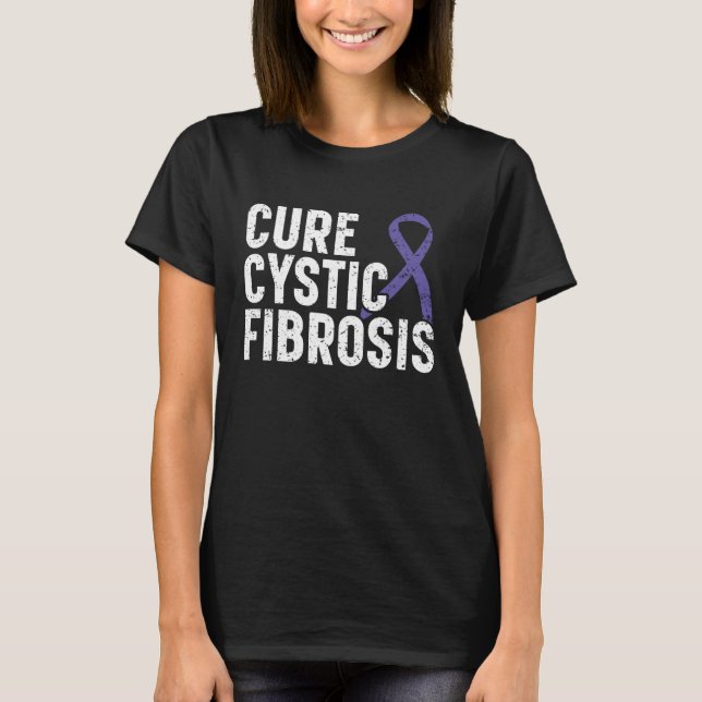 Cure Cystic Fibrosis Warrior Cystic Fibrosis Suppo T Shirt (Framsida)