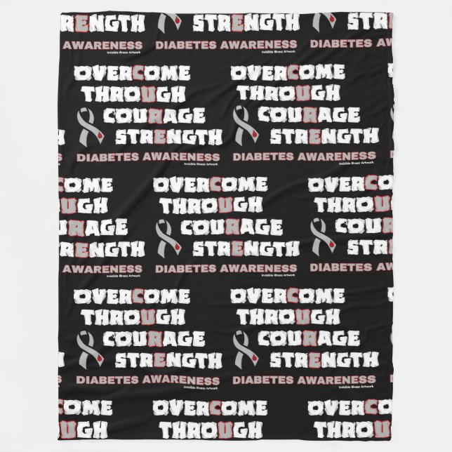 CURE... Diabetes Fleece Blanket (Framsidan)