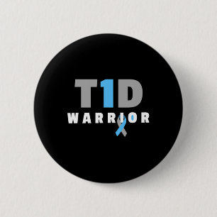 Cure Diabetic - Roligt Typ 1 Diabetesmedvetenhet Knapp