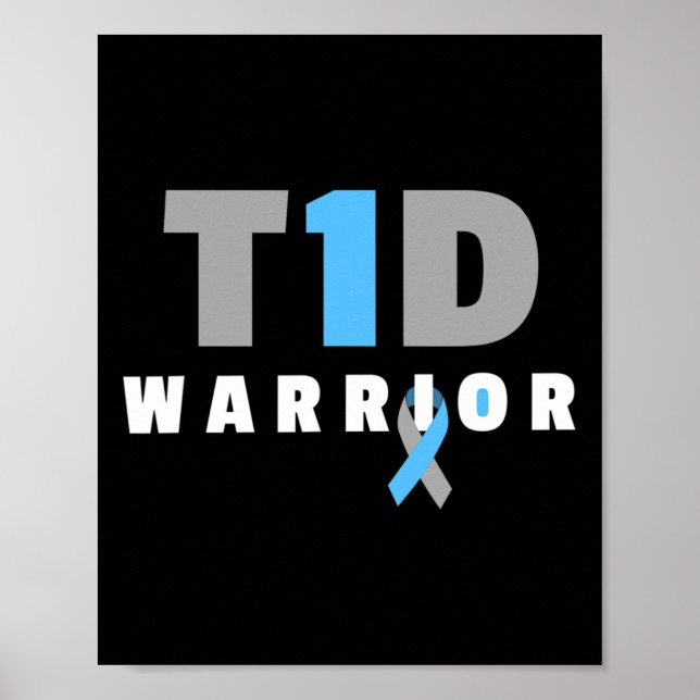 Cure Diabetic - Roligt Typ 1 Diabetesmedvetenhet Poster (Framsidan)