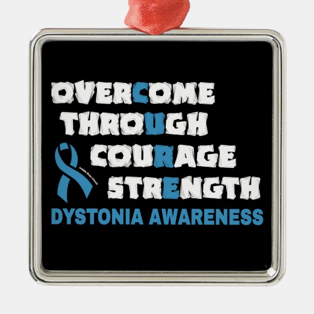 CURE...Dystonia Metall Ornament (Framsidan)