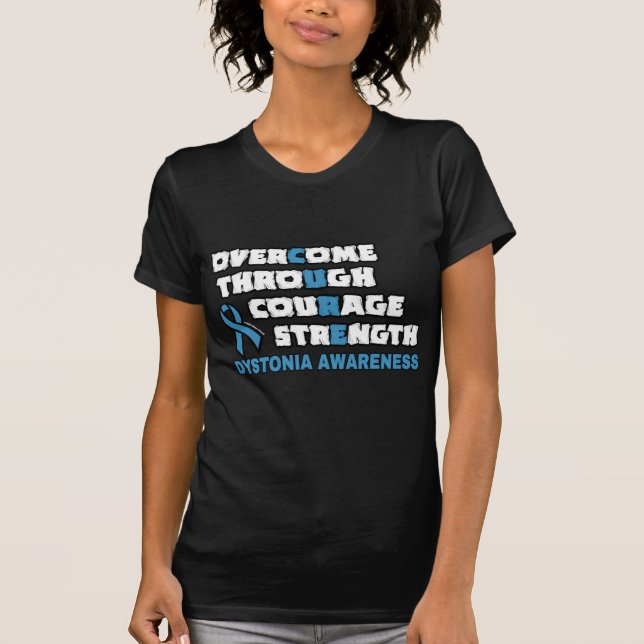 CURE...Dystonia T Shirt (Framsida)
