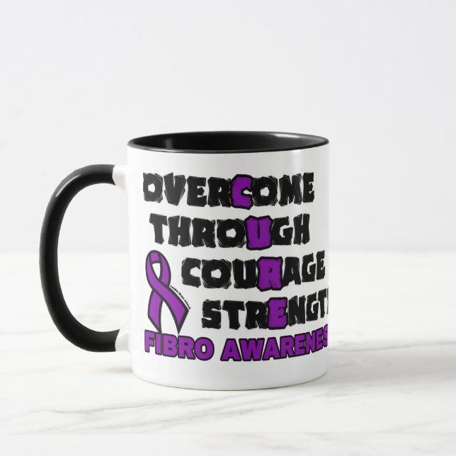 CURE...Fibro tvåtonkaffe Mugg (Vänster)