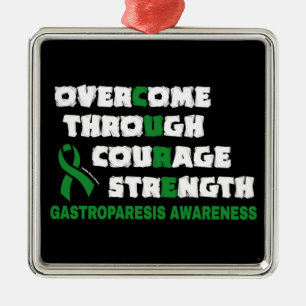 CURE...Gastroparesis Metall Ornament