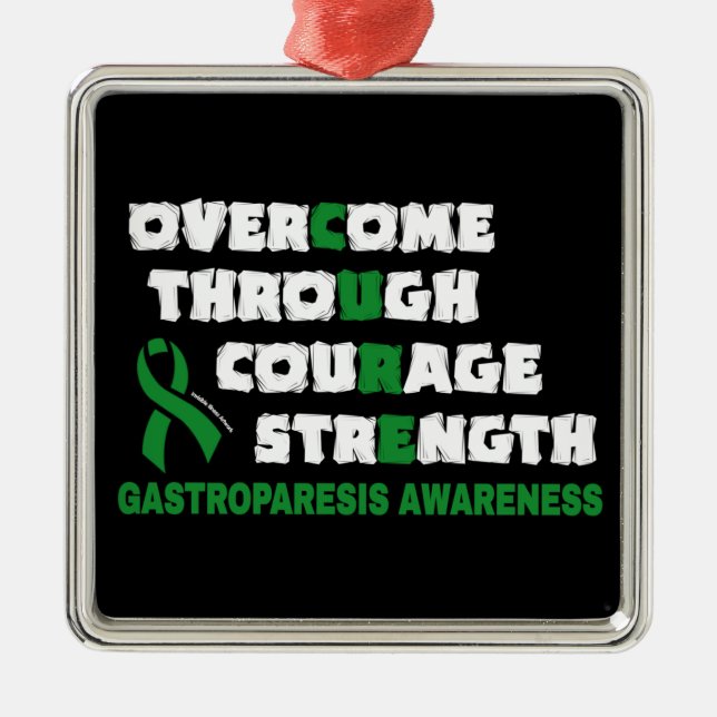 CURE...Gastroparesis Metall Ornament (Framsidan)