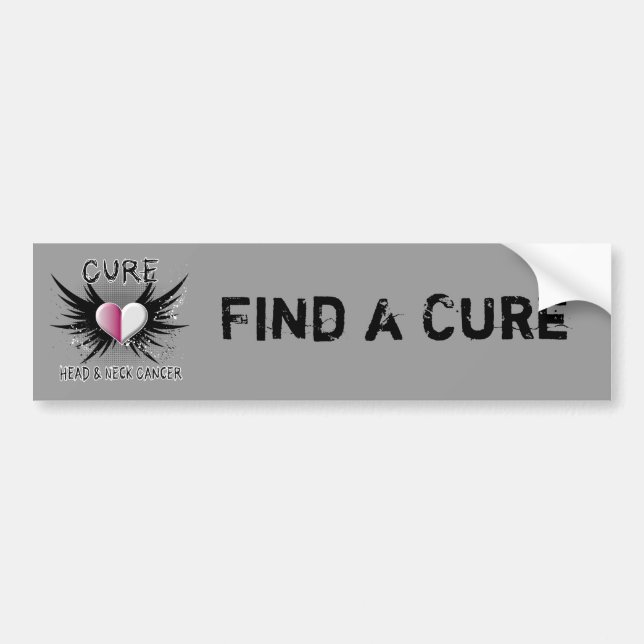 Cure Head och Nacke Cancer Bildekal (Framsidan)