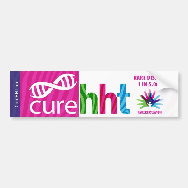 Cure HT Sällsynt Disease Bumper Sticker Bildekal (Framsidan)