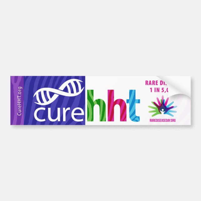 Cure HT Sällsynt Disease Bumper Sticker Bildekal (Framsidan)