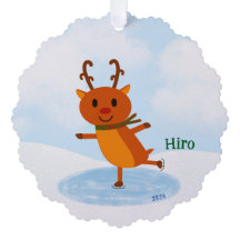 Cure Ice Skating Reindeer Helgdag | Julgåva