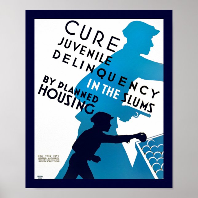 Cure Juvenile Delinquency in Slums Poster (Framsidan)