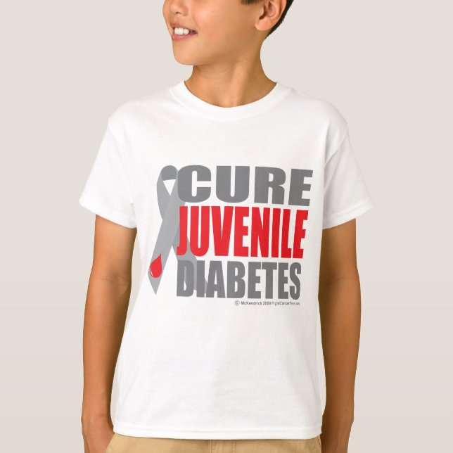 Cure Juvenile Diabetes T-shirt (Framsida)
