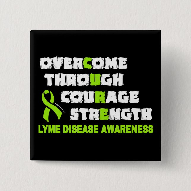 CURE...Lyme-knapp Knapp (Framsida)