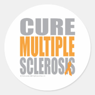 Cure Många Sclerosis Runt Klistermärke