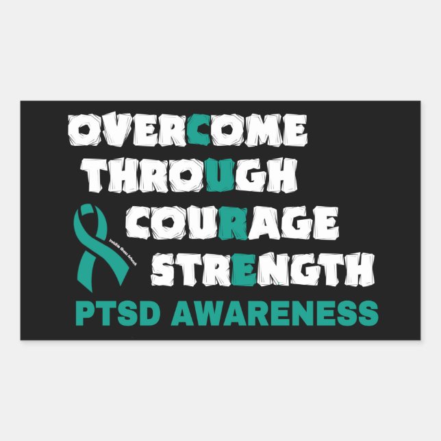 CURE...PTSD REKTANGULÄRT KLISTERMÄRKE (Framsida)
