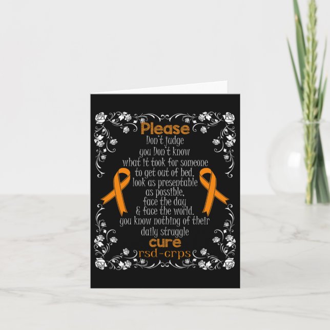 Cure Rsdcrps Support Rsdcrps Awareness T Shirt1 Kort (Framsida)