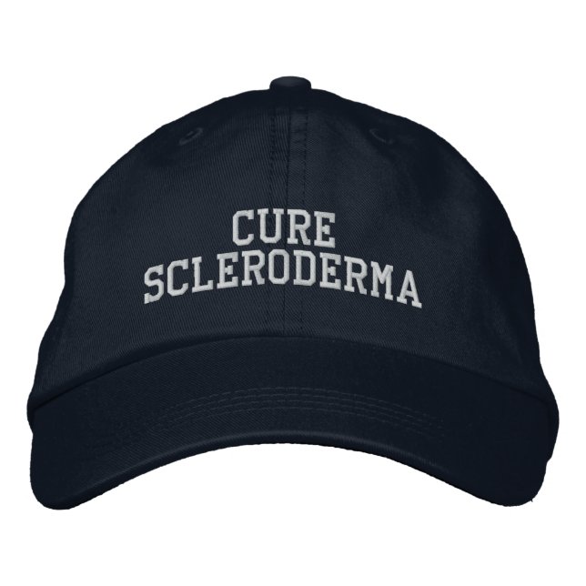 "Cure Scleroderma" - Broiderat Hat Broderad Keps (Framsida)