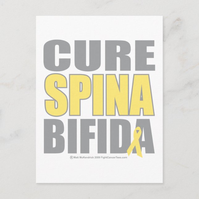 Cure Spina Bifida Vykort (Framsida)