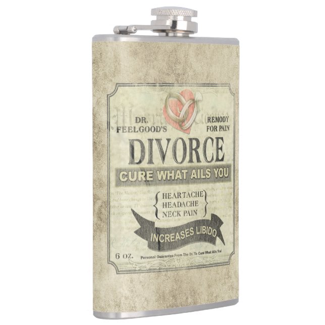 Cure What Ails You - Divorce Humor Flask Fickplunta (Höger)