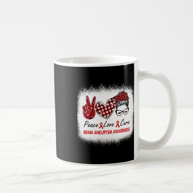 Cure Women Brain Aneurysm Awareness Kaffemugg (Höger)
