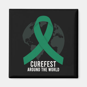 Curefest runt hela världen Levercancer medvetenhet Magnet