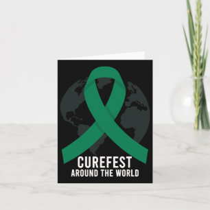 Curefest Värld runt Liver Cancer Awareness W Kort