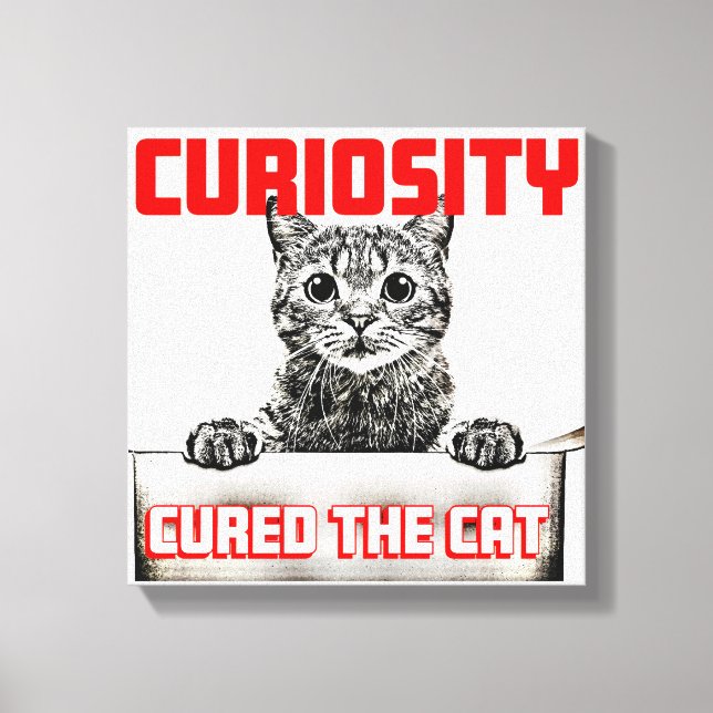 Curiosity Cured the Cat Canvastryck (Framsida)