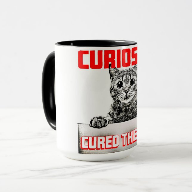 Curiosity Cured the Cat Mugg (Framsida vänster)