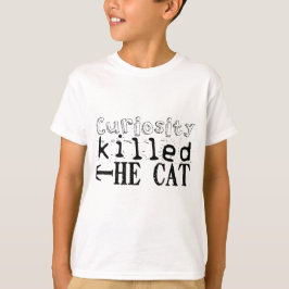 Curiosity dödade Cat Proverb Kids Tee